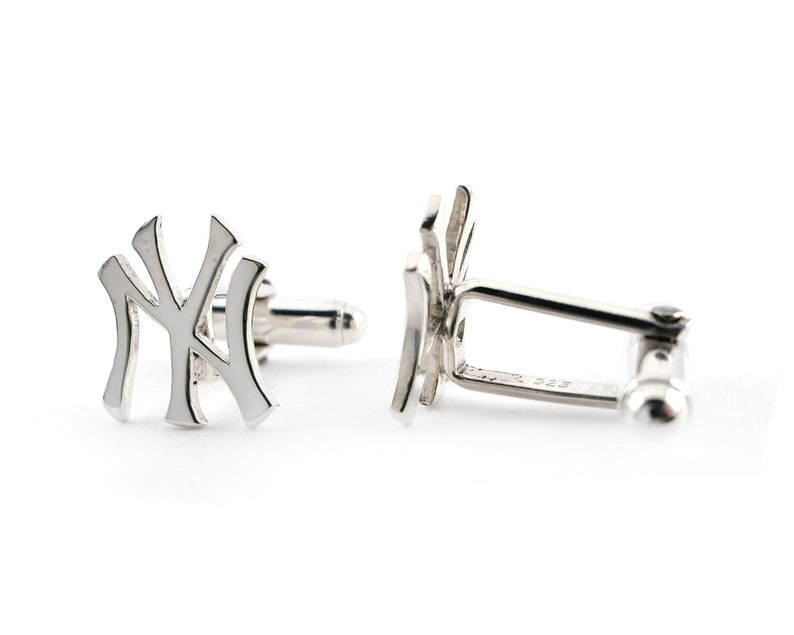 New York Yankees Cuff links NY Yankees NY Yankees Cufflinks Etsy