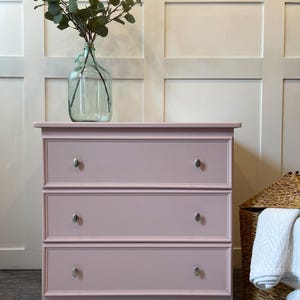 Dusky Pink Pine Drawers