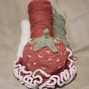 Strawberry Hat Crochet Pattern