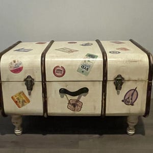 100% HANDMADE Vintage Trunk Coffee Table and Storage