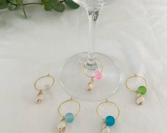 Shell We Have Drinks? Coastal Wine/Drink Charms