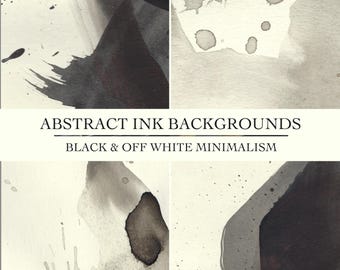 Printable Abstract Ink Art Set – Digital Backgrounds for Invitations, Scrapbooking, Graphic Design, and Wall Art- Instant Download