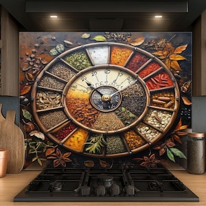 Dosseret en verre trempé, Dosseret en verre pour la cuisine, Couvercle supérieur de cuisinière, Dosseret de poêle, Dosseret de cuisine, Dosseret pour cuisinière