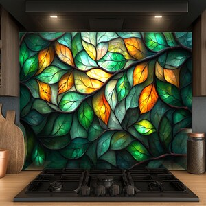 Dosseret en verre trempé, Dosseret en verre pour la cuisine, Couvercle supérieur de cuisinière, Dosseret de poêle, Dosseret de cuisine, Dosseret pour cuisinière