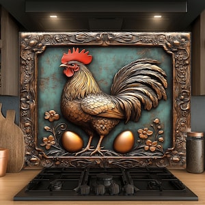 Dosseret en verre trempé, Dosseret en verre pour la cuisine, Couvercle supérieur de cuisinière, Dosseret de poêle, Dosseret de cuisine, Dosseret pour cuisinière