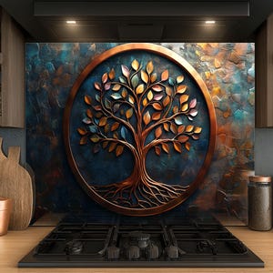 Dosseret en verre trempé, Dosseret en verre pour la cuisine, Couvercle supérieur de cuisinière, Dosseret de poêle, Dosseret de cuisine, Dosseret pour cuisinière