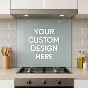 Dosseret en verre trempé, Dosseret en verre pour la cuisine, Couvercle supérieur de cuisinière, Dosseret de poêle, Dosseret de cuisine, Dosseret pour cuisinière