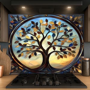 Dosseret en verre trempé, Dosseret en verre pour la cuisine, Couvercle supérieur de cuisinière, Dosseret de poêle, Dosseret de cuisine, Dosseret pour cuisinière
