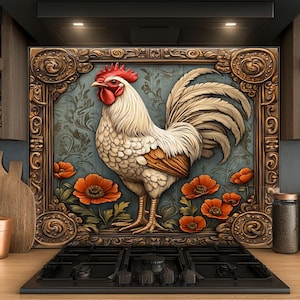 Dosseret en verre trempé, Dosseret en verre pour la cuisine, Couvercle supérieur de cuisinière, Dosseret de poêle, Dosseret de cuisine, Dosseret pour cuisinière