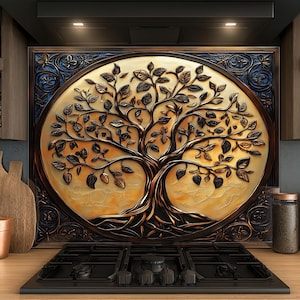 Dosseret en verre trempé, Dosseret en verre pour la cuisine, Couvercle supérieur de cuisinière, Dosseret de poêle, Dosseret de cuisine, Dosseret pour cuisinière