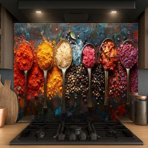 Dosseret en verre trempé, Dosseret en verre pour la cuisine, Couvercle supérieur de cuisinière, Dosseret de poêle, Dosseret de cuisine, Dosseret pour cuisinière