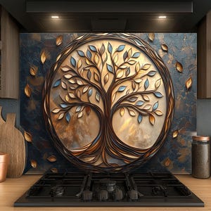 Dosseret en verre trempé, Dosseret en verre pour la cuisine, Couvercle supérieur de cuisinière, Dosseret de poêle, Dosseret de cuisine, Dosseret pour cuisinière
