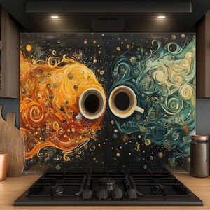 Dosseret en verre trempé, Dosseret en verre pour la cuisine, Couvercle supérieur de cuisinière, Dosseret de poêle, Dosseret de cuisine, Dosseret pour cuisinière