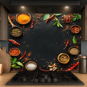 Dosseret en verre trempé, Dosseret en verre pour la cuisine, Couvercle supérieur de cuisinière, Dosseret de poêle, Dosseret de cuisine, Dosseret pour cuisinière