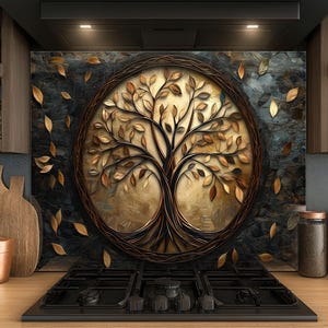Dosseret en verre trempé, Dosseret en verre pour la cuisine, Couvercle supérieur de cuisinière, Dosseret de poêle, Dosseret de cuisine, Dosseret pour cuisinière