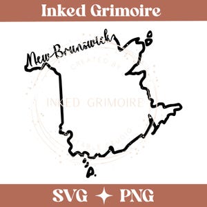 New Brunswick, Canadian Province and Territories, SVG, Digital, Cut File