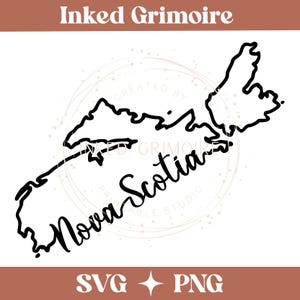 Nova Scotia, Canadian Province and Territories, SVG, Digital, Cut File