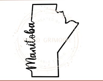 Manitoba, Canadese provincie en territoria, SVG, digitaal, bestand knippen