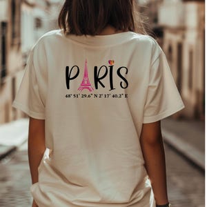 Paris Eiffel Tower T-Shirt: Retro Summer Travel Tee