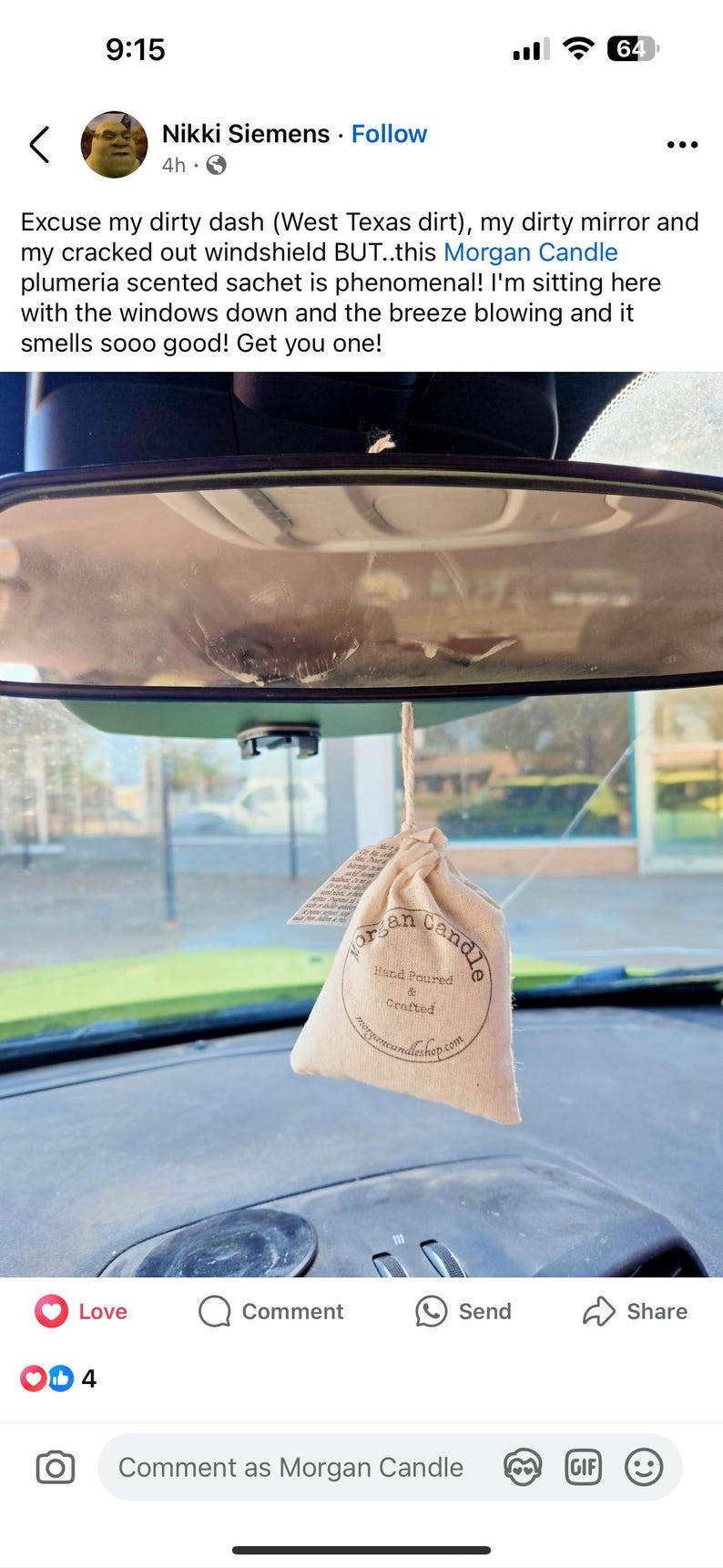 Scented Sachet (Air Freshener) CUSTOM ORDER | Long Lasting Scent | Use to freshen Cars, Closets, Drawers, Gym Bag, Diaper Bin, Bathroom etc. image 5