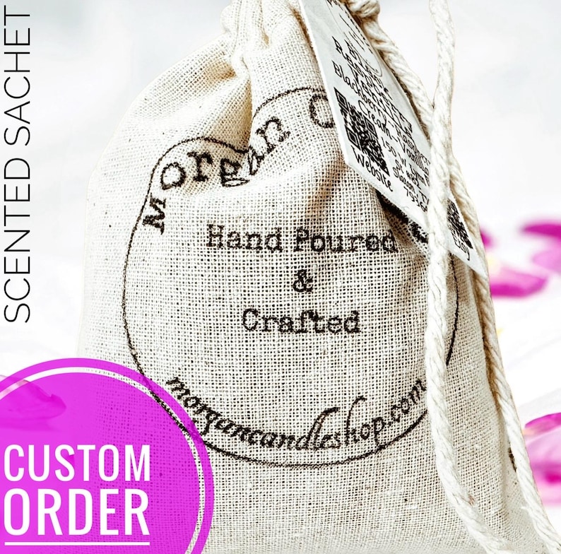 Scented Sachet (Air Freshener) CUSTOM ORDER | Long Lasting Scent | Use to freshen Cars, Closets, Drawers, Gym Bag, Diaper Bin, Bathroom etc. image 1