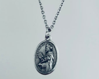 Saint Dominic de Guzman Medal Necklace