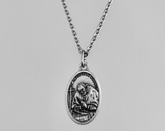 Saint  Alphonsus Ligouri Medal Necklace