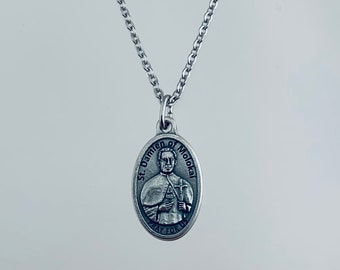 Saint Damien of Molokai Saint Joseph de Veuster Medal Necklace