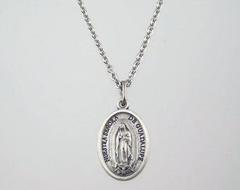 Our Lady of Guadalupe Medal Necklace