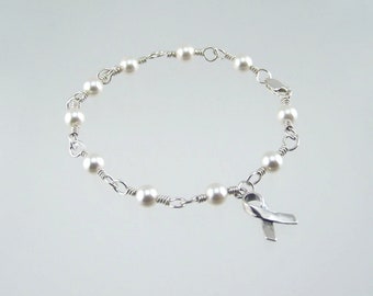 Lung Cancer Awareness Bracelet