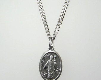 Saint Patrick Medal Necklace