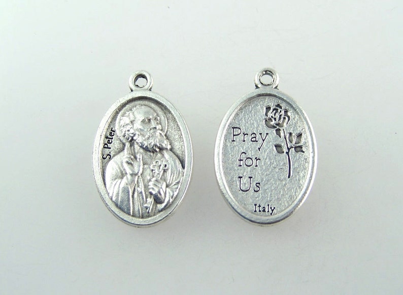 Saint Peter Medal Necklace - Etsy