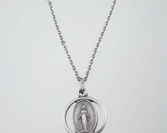 Miraculous Medal Cutout Necklace