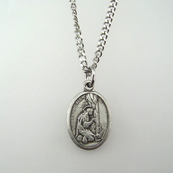 Saint Mary Magdalen Medal Necklace
