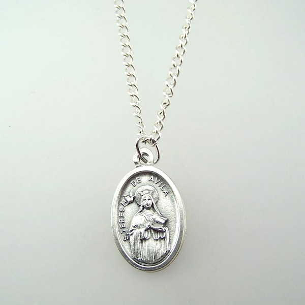 Saint Teresa of Avila Medal Necklace