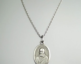 Saint Francis de Sales Medal Necklace
