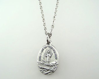 Our Lady of the Highway Medal Necklace