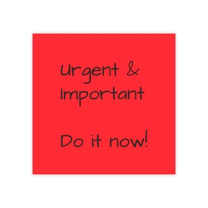 Sticky Notes, Eisenhower Matrix - Prioritize Work, Organization, Time ...
