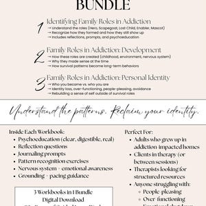 BUNDLE | Family Roles in Addiction