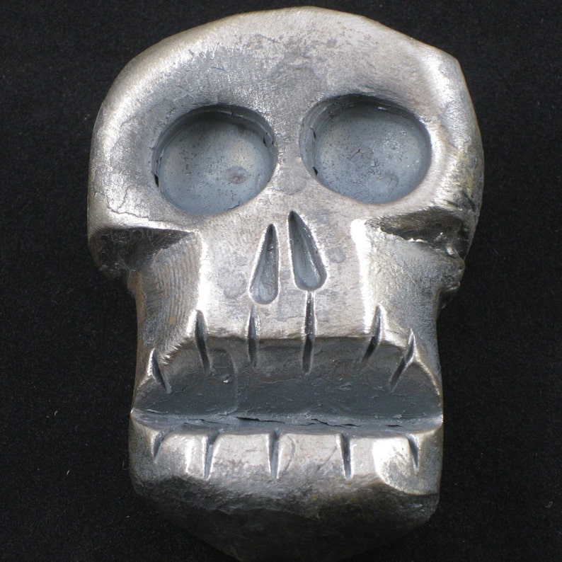 Forged steel skull | Etsy