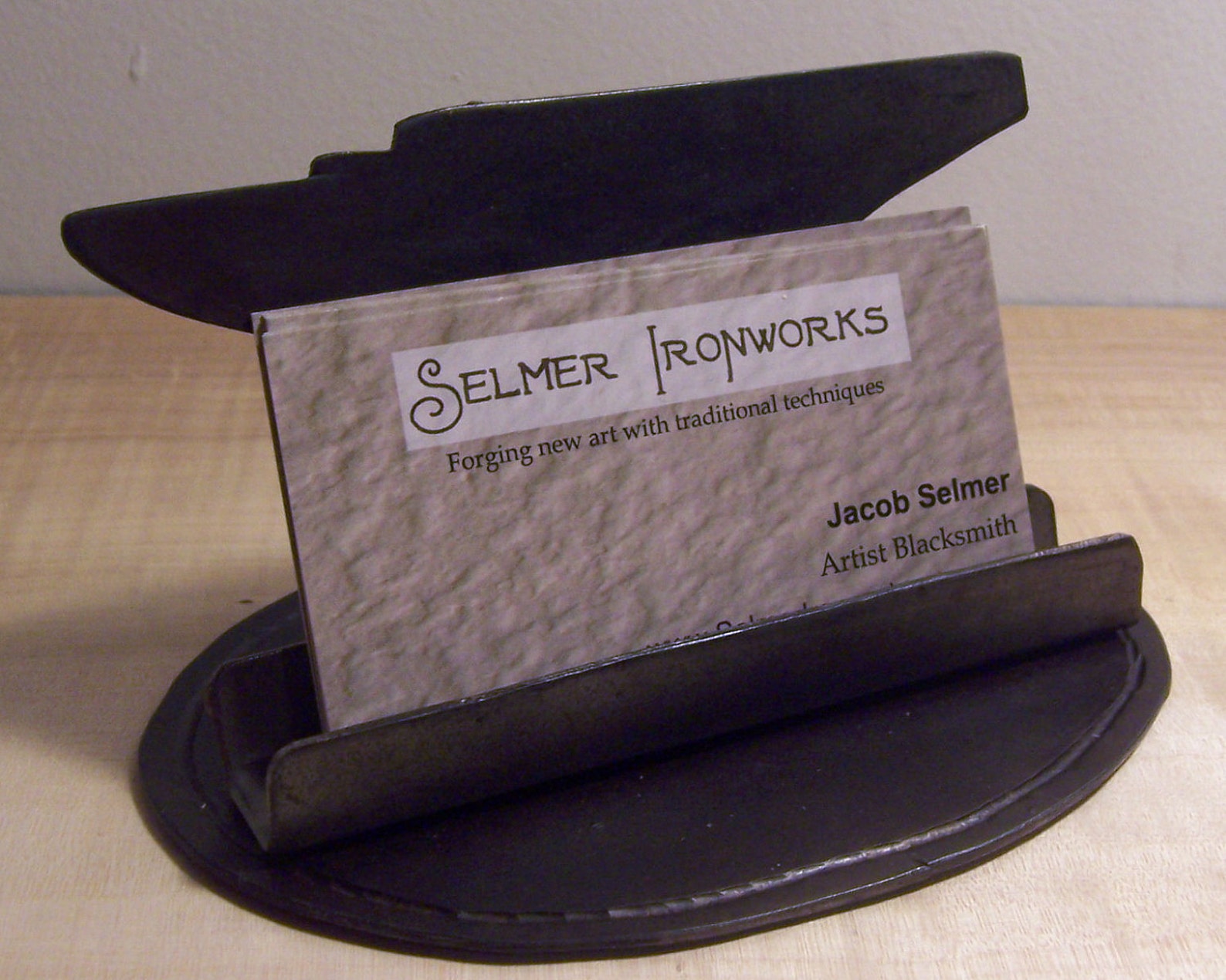 Blacksmith Anvil Business Card Holder Ironwork Etsy