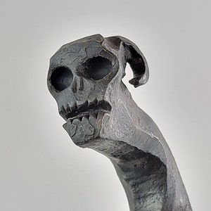 Forged Demon Head Fire Poker