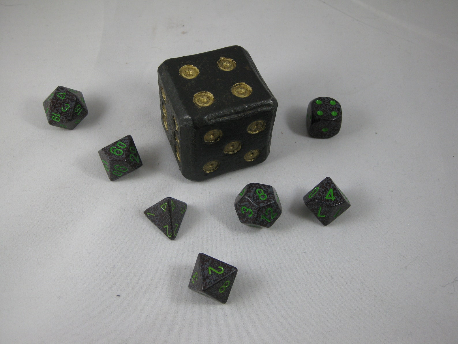 Steel Dice Large Die Weighted Etsy