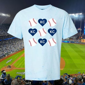 KC Royals Baseball Hearts Tee