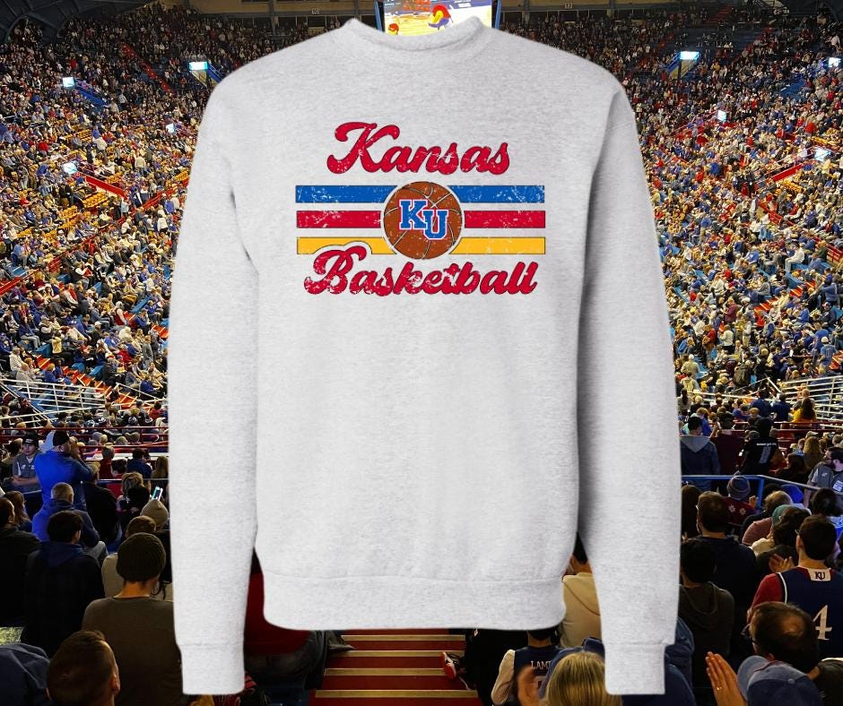 Sweat Vintage à Capuche Kansas Jayhawks - Taille 3XL Homme - Occasion Très Bon état