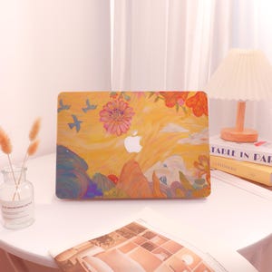 Retro Landscape Custom Macbook case, MacBook Pro 16/14 2024, MacBook Air15, MacBook Air13,MacBook Air11, MacBook Pro 13, MacBook Ret 15/13