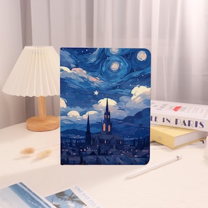 City Nights Custom iPad Case with Apple Pencil Holder,iPad Pro 13/12/11,2025 Air 7/6/5/4/3th,iPad 11 11&quot;,iPad 10 10.9&quot;, iPad Mini 7/6/5/4