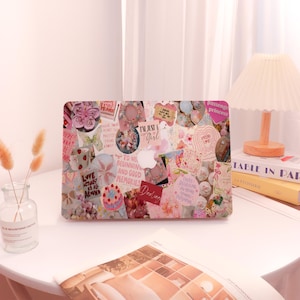 Pink Collage Custom Macbook case, MacBook Pro 16/14 2024, MacBook Air15, MacBook Air13 Air 11, MacBook Pro 13, MacBook 12, MacBook Ret 15/13
