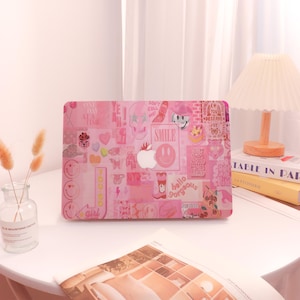 Pink Collage Custom Macbook case, MacBook Pro16/14 2024, MacBook Air 15, MacBook Air 13 Air 11, MacBook Pro13, MacBook12, MacBook Ret 15/13