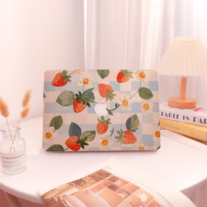 Strawberry Paradise Custom Macbook case, MacBook Pro 16/14 2024, MacBook Air15, MacBook Air13 Air11, MacBook Pro 13, MacBook Ret 15/13